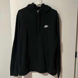 Mens Black Nike Hooded Sweatshirt Size XL